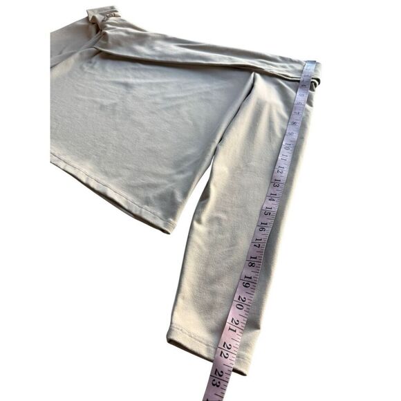 Abercrombie & Fitch Soft Collection Cream Long-Sleeve Off-The-Shoulder Top - Picture 6 of 8